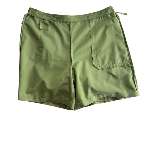 Izod Cool FX Green White Golf Polo Top L Skort 10 Women’s Activewear Set - Picture 7 of 12